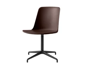 Kancelárska stolička Rely HW11, black / burnt umber