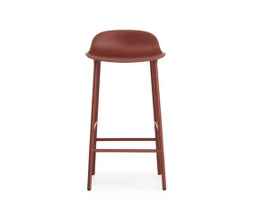 Barová stolička Form 65 cm, red/steel