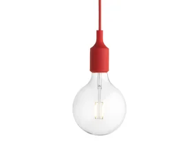 Závesná LED lampa E27, red