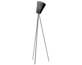 Ex-display stojacia lampa Oslo Wood, black