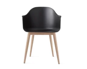 Stolička Harbour Chair Wood, black / natural oak
