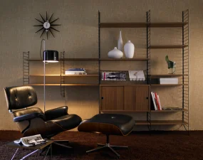 Nástenný panel String Wall 75 x 30, 2 ks, black