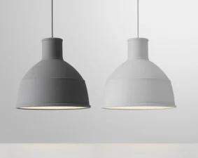 Závesná lampa Unfold, light grey