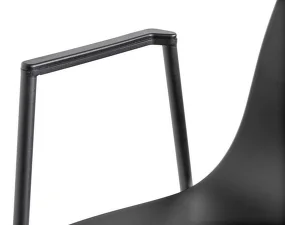 Stolička AAC 18 Black Powder Coated Steel, dusty blue
