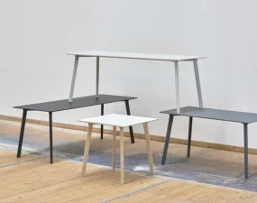 Stôl CPH Deux 210 L200, pearl white/beech