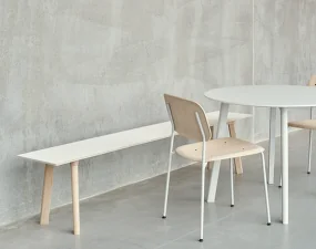 Lavica CPH Deux 215 L75, pearl white/oak