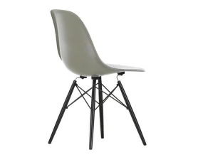 Stolička Eames Fiberglass DSW, raw umber/black maple