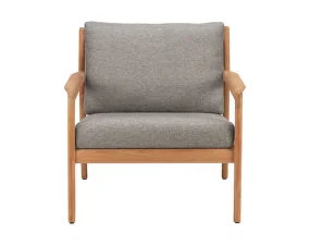 Outdorové kreslo Jack, teak / mocha
