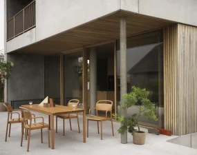 Stolička Linear Steel Armchair, burnt orange