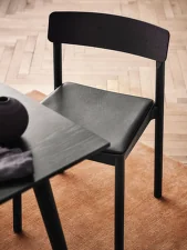 Stolička Betty TK3, black / Black Aniline Leather