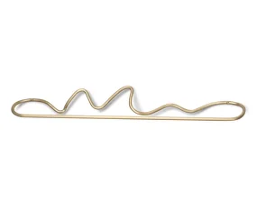 Vešiak na uteráky Curvature, brass