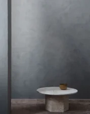 Stolík Epic Ø 110, white travertine