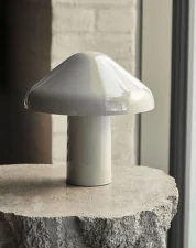 Prenosná lampa Pao Ø23, cool grey