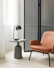 Kreslo Era Lounge low steel, Ultra Leather