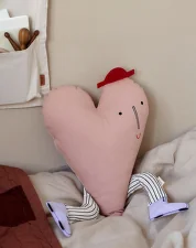 Detský vankúš Heart, Dusty Rose