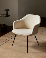 Kreslo Rely HW101 s podrúčkami, black/beige sand