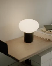 Prenosná stolná lampa Karl-Johan, forest green