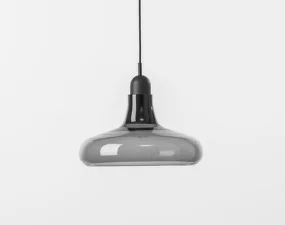 Závesné svietidlo Shadows XL PC911, smoke grey / black stained oak