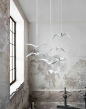 Závesné svietidlo Night Birds Pendent PC962, opal