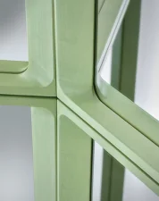 Zrkadlo Arced 80x55, light green