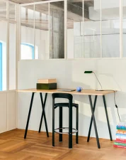 Pracovný stôl Loop Stand Table 160, oak/black