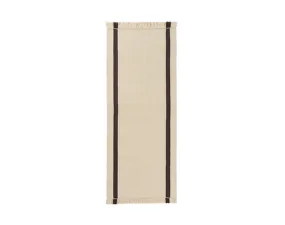 Koberec Calm Kelim Runner 80x200, off-white/coffee