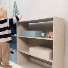 Drevená polica Kiddo Shelving, beige