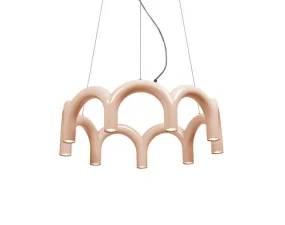 Závesné svietidlo Arch Circle 76, nude