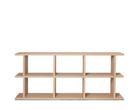 Knižnica Kona Bookcase 3x2, natural