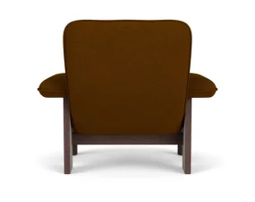 Kreslo Brasilia Lounge Chair, Baru 0450/dark stained oak
