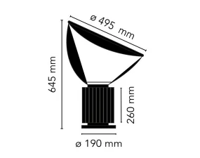 Stolná lampa Taccia, black