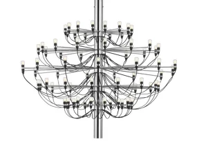 Luster 2097/75 Clear Bulbs, chrome