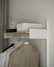 Policová zostava Wardrobe Shelf 1, oak/white