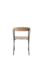 Stolička Missing Armchair, lacquered oak