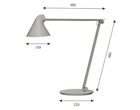 Stolná lampa NJP, black