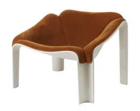 Kreslo F300, alabaster white/Dedar 21