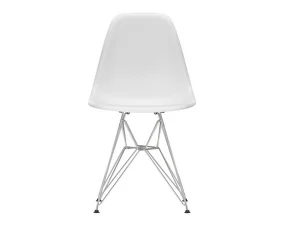 Stolička Eames DSR, cotton white/chrome