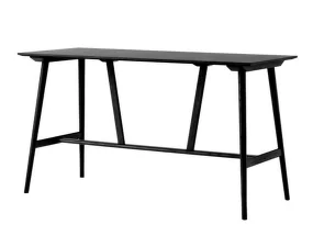 Barový stôl In Between SK28, black lacquered oak