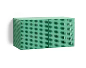Skrinka Perforated Cabinet Wall Small, soft jade
