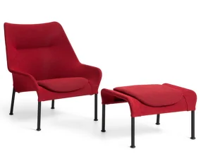 Otoman O2, red textile