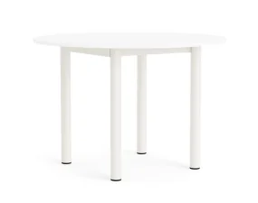 Stôl Annex Round Ø110, cream white/white laminate