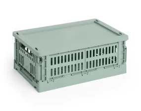 Plastové veko Colour Crate S, sage green