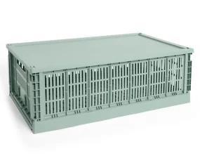 Plastové veko Colour Crate L, sage green