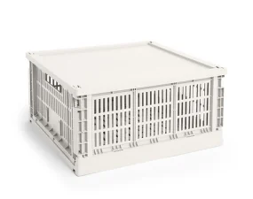 Plastové veko Colour Crate Square L, off-white