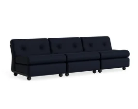 Trojmiestna pohovka Amanta, Maglia blue black