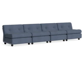 Štvormiestna pohovka Amanta, Turf blue grey