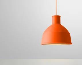 Závesná lampa Unfold, orange