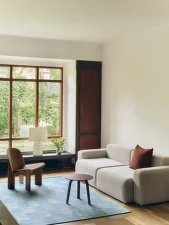 Stolík Bella Coffee Table Ø45x39, dark bordeaux