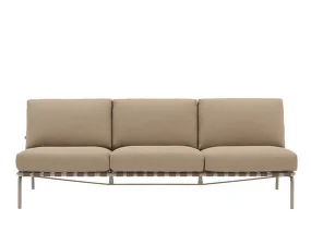Pohovka Settle Sofa 3-Seater bez podrúčiek, Ribbed Weave 5/taupe