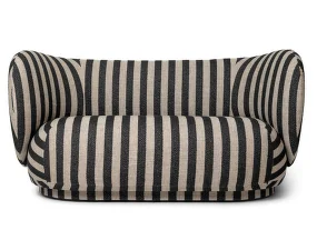Sofa Rico 2, Louisiana sand / black